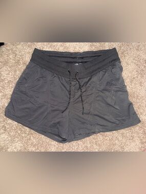 The North Face Charcoal Gray Drawstring Running Shorts